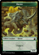 Bird    Rhino Double-Sided Token [Ravnica Remastered Tokens] Cheap