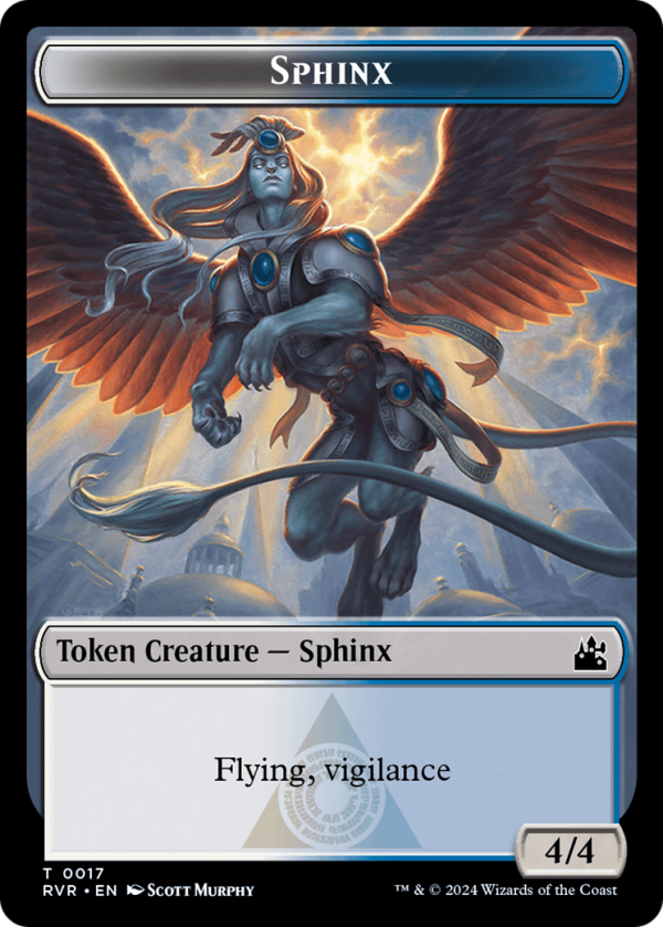 Bird    Sphinx Double-Sided Token [Ravnica Remastered Tokens] For Discount