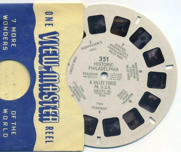 Historic Philadelphia Valle Forge Pa, U.S.A - View-Master Printed Reel - vintage - (REL-351) Online Hot Sale