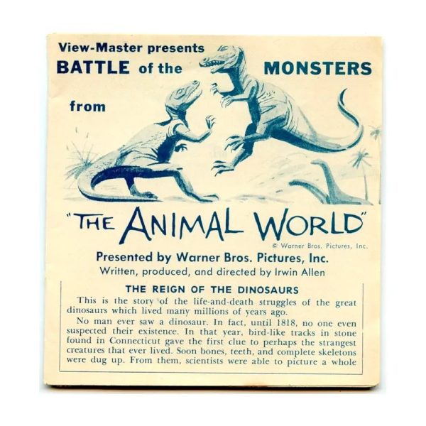 Battle of the Monsters from the Animal World - View-Master 3 Reel Packet - 1950s views - vintage - (ECO-ANI-WORL-S3) Supply