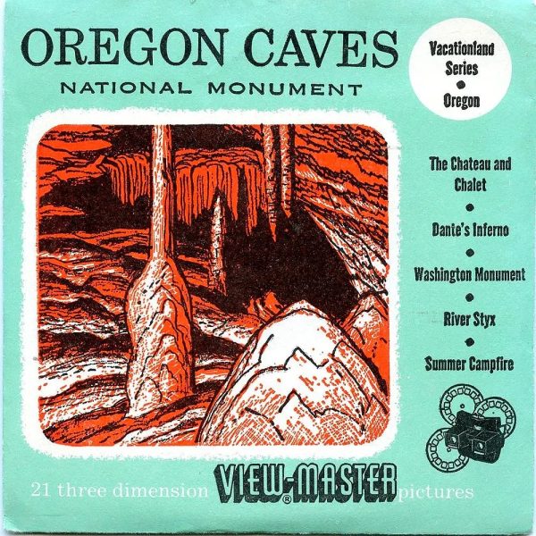 Oregon Caves - National Monument - View-Master - 3 Reel Packet - 1950s views - Vintage (ECO-ORCAV-S3D) Online Sale