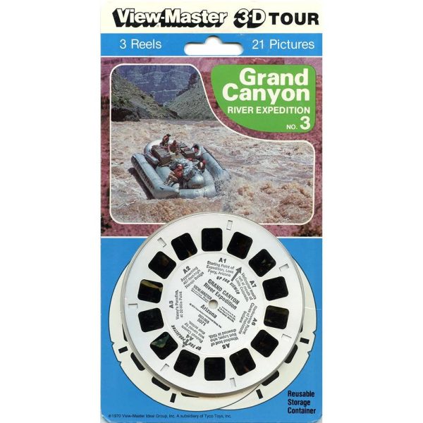 Grand Canyon - River Expedition No.3 - View-Master 3 Reel Set on Card - NEW - (VBP-5071) Online Hot Sale