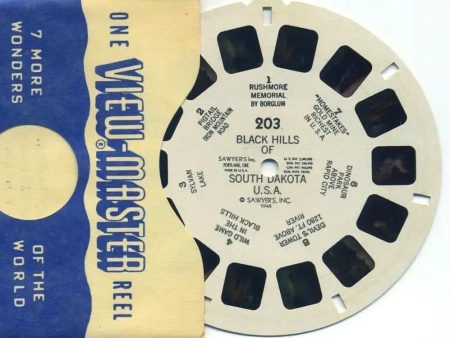 Black Hills of South Dakota U.S.A. - View-Master Printed Reel - 1948 - vintage - (REL-203) For Sale