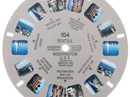 Seattle Washington U.S.A. - View-Master Single Reel - 1954 - vintage - 104 Online now