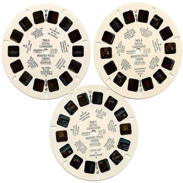 Royal Canadian Mounted Police - View-Master - 3 Reel Packet - 1960s views - Vintage -  (PKT-ROY-CAN-S3) Cheap