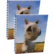 HORSE NOSE - Two (2) Notebooks with 3D Lenticular Covers - Graph Lined Pages - NEW For Discount