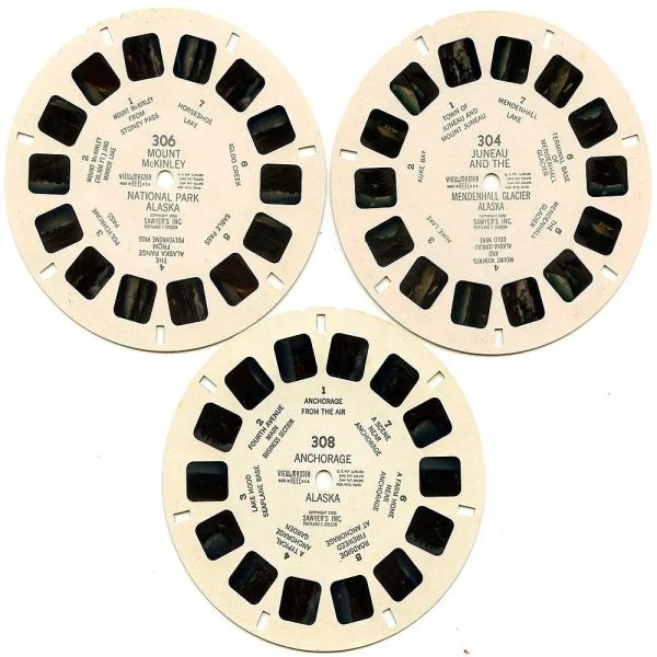 ALASKA - View-Master 3 Reel Packet - 1950s views - vintage - (ECO-AK-S3D) Online