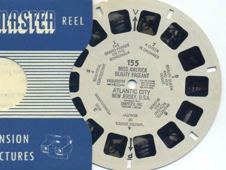 Miss America Beauty Pageant - Atlantic City New Jersey, U.S.A. - View-Master Printed Reel - vintage - (REL-155) Online Hot Sale