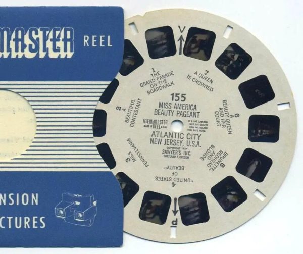 Miss America Beauty Pageant - Atlantic City New Jersey, U.S.A. - View-Master Printed Reel - vintage - (REL-155) Online Hot Sale