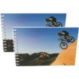 MOUNTAIN BIKER - Two (2) Notebooks with 3D Lenticular Covers - Unlined Pages - NEW Online Hot Sale