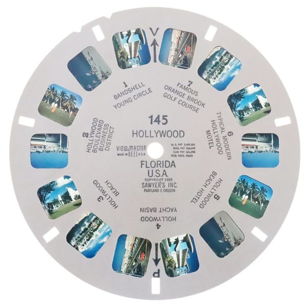 Hollywood Florida U.S.A. - View-Master Single Reel - 1955 - vintage - 145 For Cheap