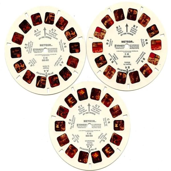 METEOR - View-Master 3 Reel Packet - 1970s - vintage - (K46-G5nk) For Cheap