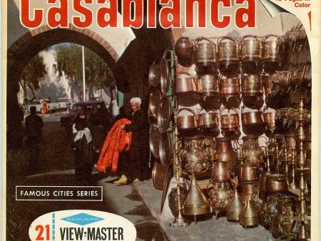 Casablanca - Moracco, North Africa - View-Master 3 Reel Packet - 1970s Views - vintage  (PKT-B101-S6A) Online Hot Sale