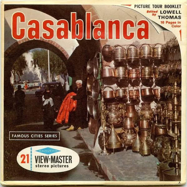 Casablanca - Moracco, North Africa - View-Master 3 Reel Packet - 1970s Views - vintage  (PKT-B101-S6A) Online Hot Sale