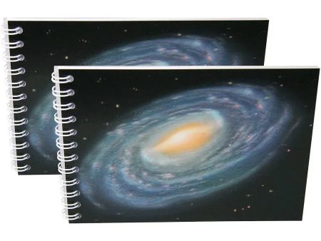 MILKY WAY - Two (2) Notebooks with 3D Lenticular Covers - Unlined Pages - NEW Online now