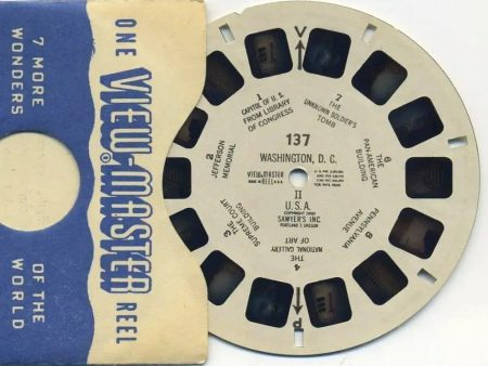 Washington D.C. - View-Master Printed Reel - 1950 vintage -#137 Sale