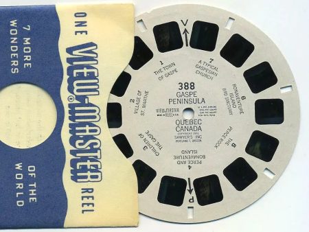 Gaspe Peninsula, Quebec Canada - View-Master Printed Reel - vintage - (REL-388) Hot on Sale