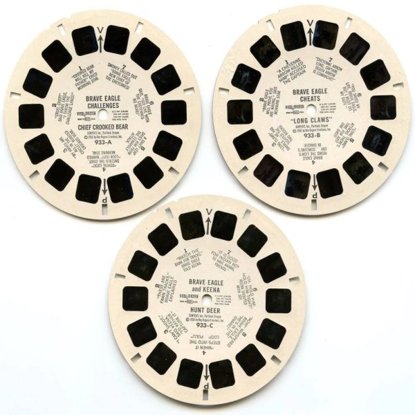 Brave Eagle - View-Master - 3 Reel Packet - 1950s - Vintage - (ECO-BRA-EAG-S3) on Sale