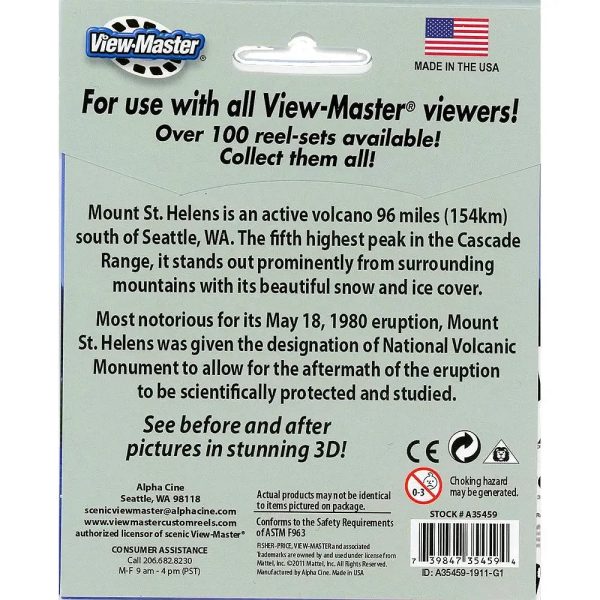 Mount St. Helens - View-Master 3 Reel Set on Card - NEW - (VBP-5459a) Online