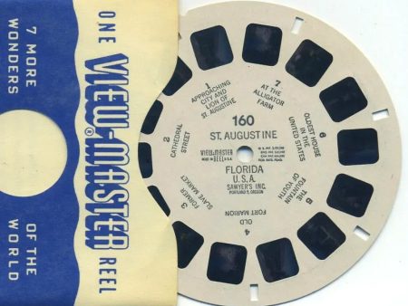 St Augustine, Florida, U.S.A. - View-Master Printed Reel - vintage - (REL-160a) Fashion