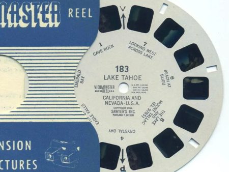 Lake Tahoe, California and Nevada, U.S.A. - View-Master Printed Reel - vintage - (REL-183) Discount