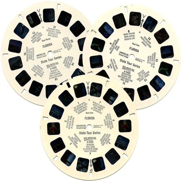 Florida - Map variant - View-Master - 3 Reel Packet - 1960s views -  Vintage - (ECO-A960-S6A) Online Hot Sale