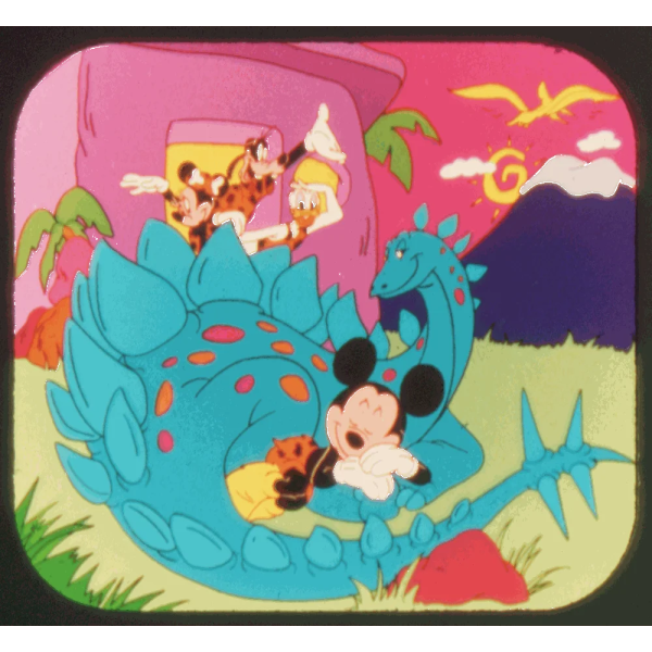 Mickey Mouse and the Dinosaurs - View-Master 3 Reel Set on Card - NEW - (VBP-3157) Online Sale