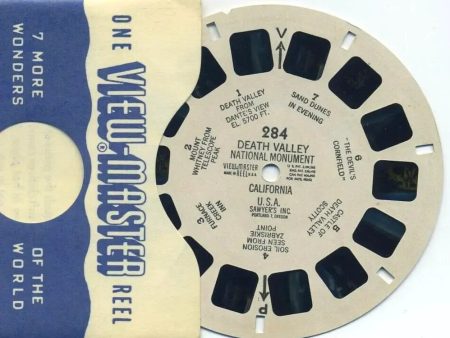 Death Valley National Monument California U.S.A - View-Master Printed Reel - vintage - (REL-284) Cheap