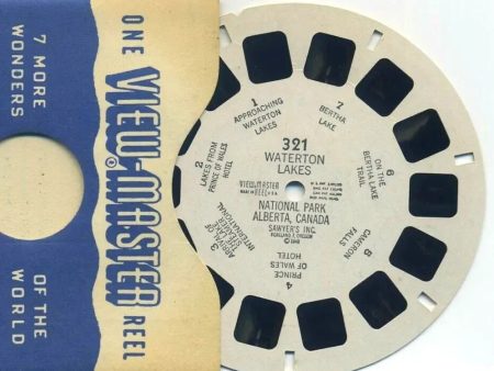 Waterton Lakes National Park, Alberta Canada - View-Master Printed Reel - vintage - (REL-321) For Sale