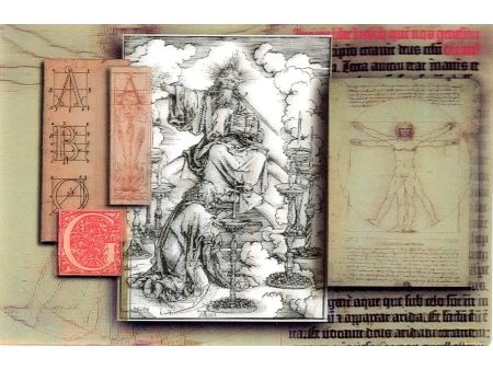 Vitruvian & Vision of the 7 Candlesticks - 3D Lenticular Postcard Greeting Card - NEW on Sale