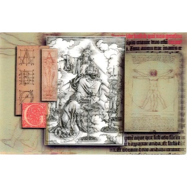 Vitruvian & Vision of the 7 Candlesticks - 3D Lenticular Postcard Greeting Card - NEW on Sale