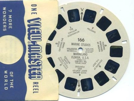 Marine Studios Marineland, Florida, U.S.A. - View-Master Printed Reel - vintage - (REL-166) For Discount