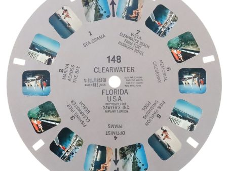 Clearwater Florida U.S.A.- View-Master Single Reel - 1955 - vintage - 148 Online Sale