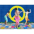 Nude Dancers Peace sign  - 3D Action Lenticular Postcard Greeting Card Hot on Sale