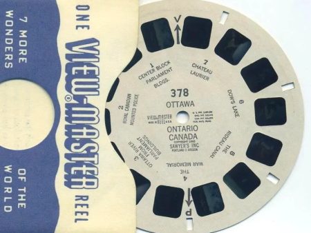 Ottawa, Ontario Canada - View-Master Printed Reel - 1950 - vintage - (REL-378) Hot on Sale