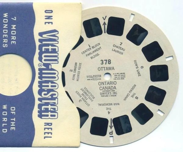 Ottawa, Ontario Canada - View-Master Printed Reel - 1950 - vintage - (REL-378) Hot on Sale