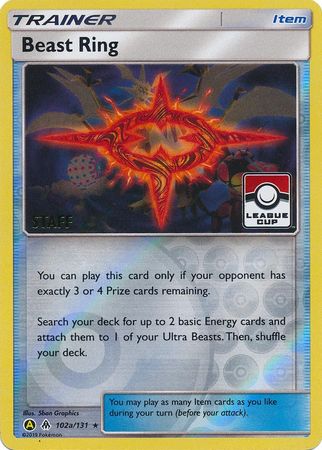 Beast Ring (102a 131) (League Promo Staff) [Sun & Moon: Forbidden Light] Sale