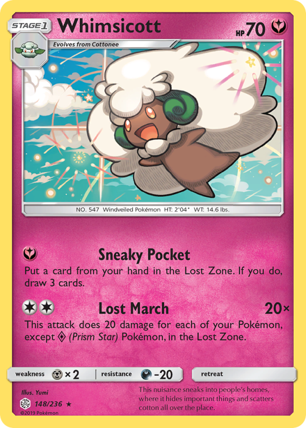 Whimsicott (148 236) [Sun & Moon: Cosmic Eclipse] on Sale