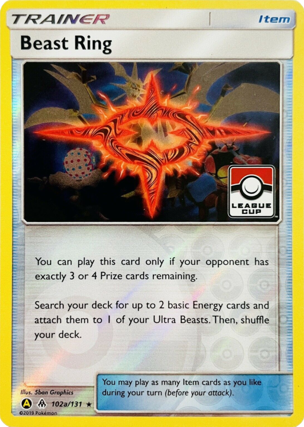 Beast Ring (102a 131) (League Promo) [Sun & Moon: Forbidden Light] For Sale