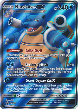 Blastoise GX (SM189) (Jumbo Card) [Sun & Moon: Black Star Promos] Cheap