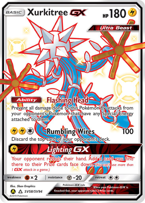 Xurkitree GX (SV58 SV94) [Sun & Moon: Hidden Fates - Shiny Vault] Online Sale