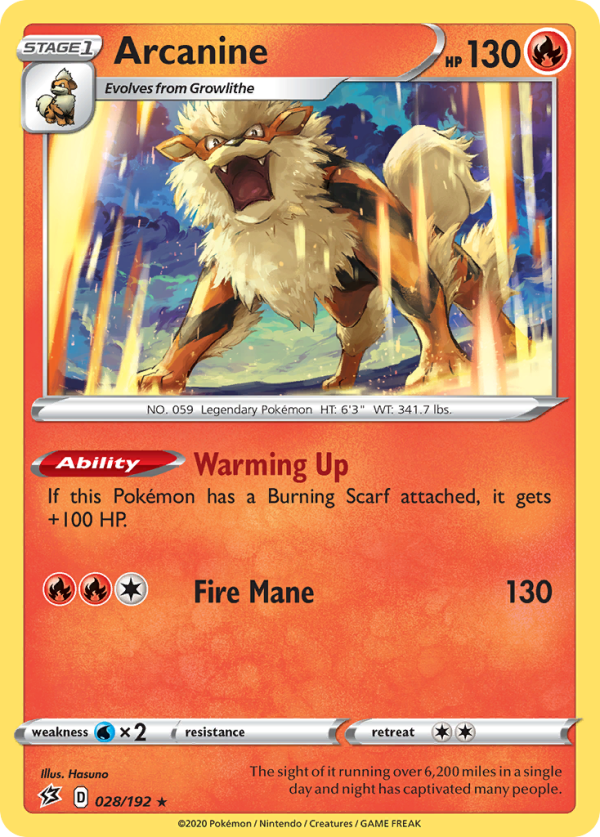 Arcanine (028 192) [Sword & Shield: Rebel Clash] For Cheap