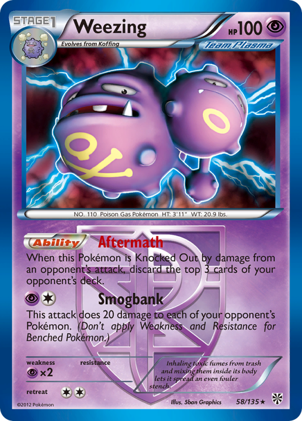 Weezing (58 135) [Black & White: Plasma Storm] Supply