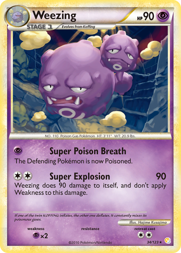 Weezing (34 123) [HeartGold & SoulSilver: Base Set] For Discount