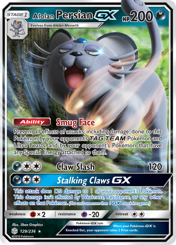 Alolan Persian GX (129 236) [Sun & Moon: Cosmic Eclipse] For Discount