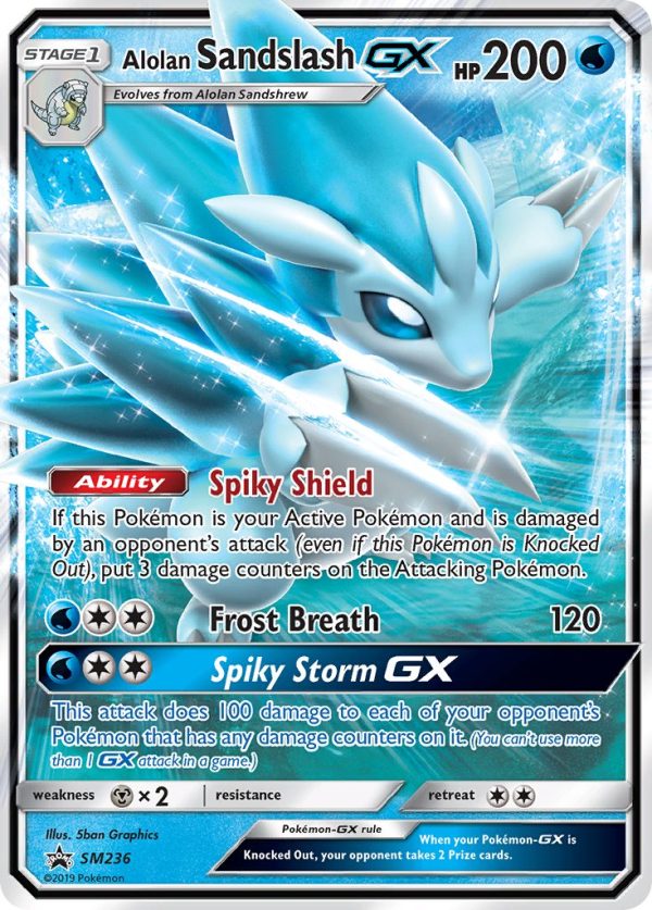 Alolan Sandslash GX (SM236) [Sun & Moon: Black Star Promos] Online now