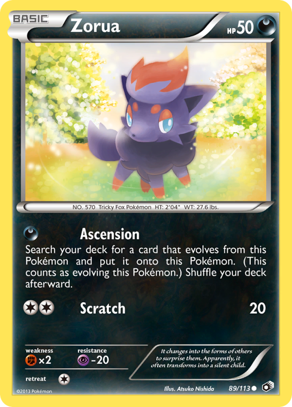 Zorua (89 113) [Black & White: Legendary Treasures] For Discount