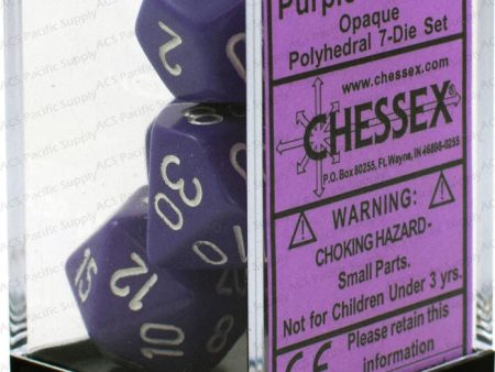 Chessex 7-Die Set - Opaque Online Hot Sale