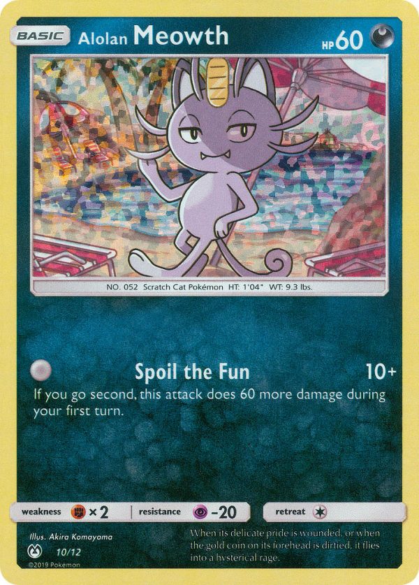 Alolan Meowth (10 12) [McDonald s Promos: 2019 Collection] For Discount