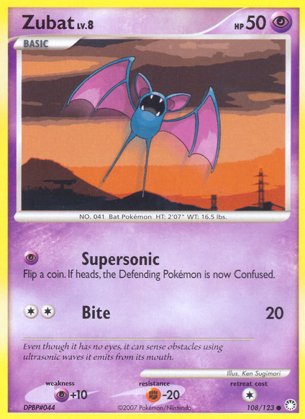 Zubat (108 123) [Diamond & Pearl: Mysterious Treasures] on Sale